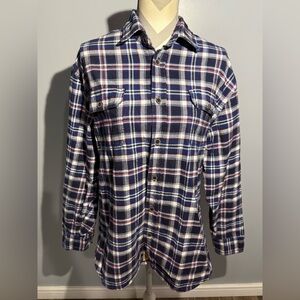 Jachs Navy and White Plaid Button Down Shirt